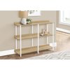 Monarch Specialties Accent Table, Console, Entryway, Narrow, Sofa, Living Room, Bedroom, Metal, Laminate, Natural, White I 2222